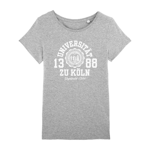 Damen Organic T-Shirt, heather grey, marshall