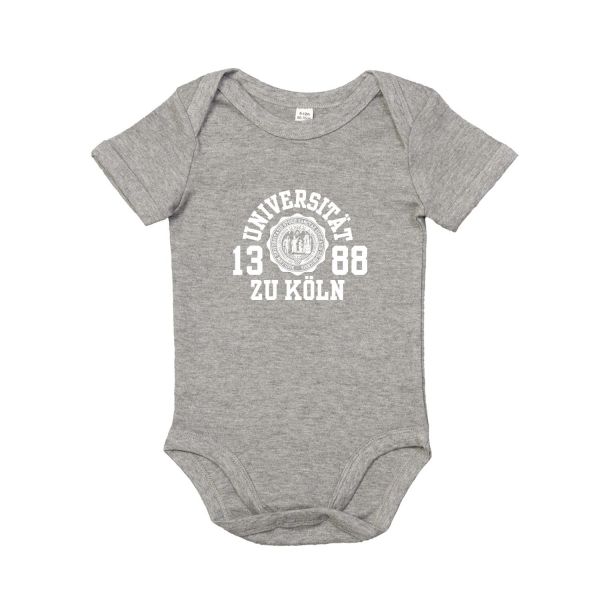 Baby Bodysuit, heather grey, marshall 3-6 Monate