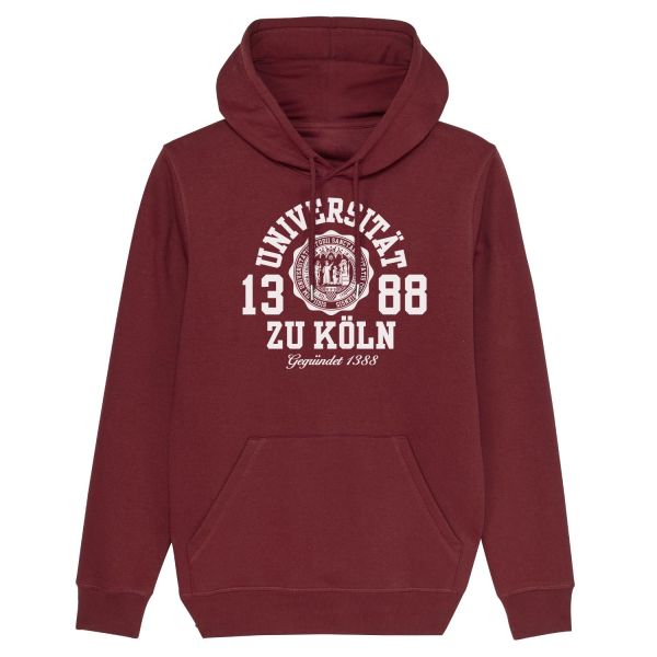 Unisex Hooded Sweatshirt, burgundy, marshall